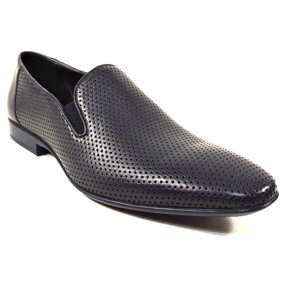 ALBERTO CICCIOLI ?? MEN\'S BLACK SOFT LEATHER COMFORT SUMMER LOAFERS main image 4